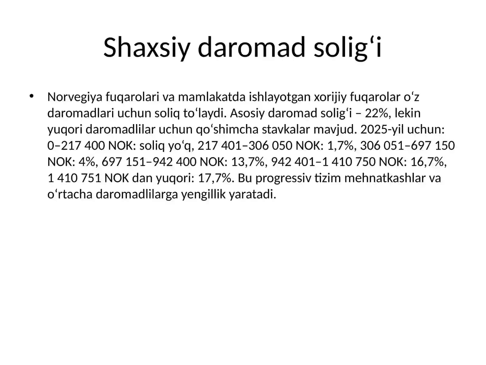 Norvegiya soliqqa tortish tizimi 4