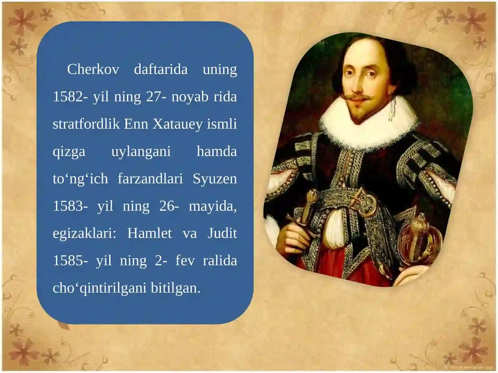UILYAM SHЕKSPIR (1564—1616) 4