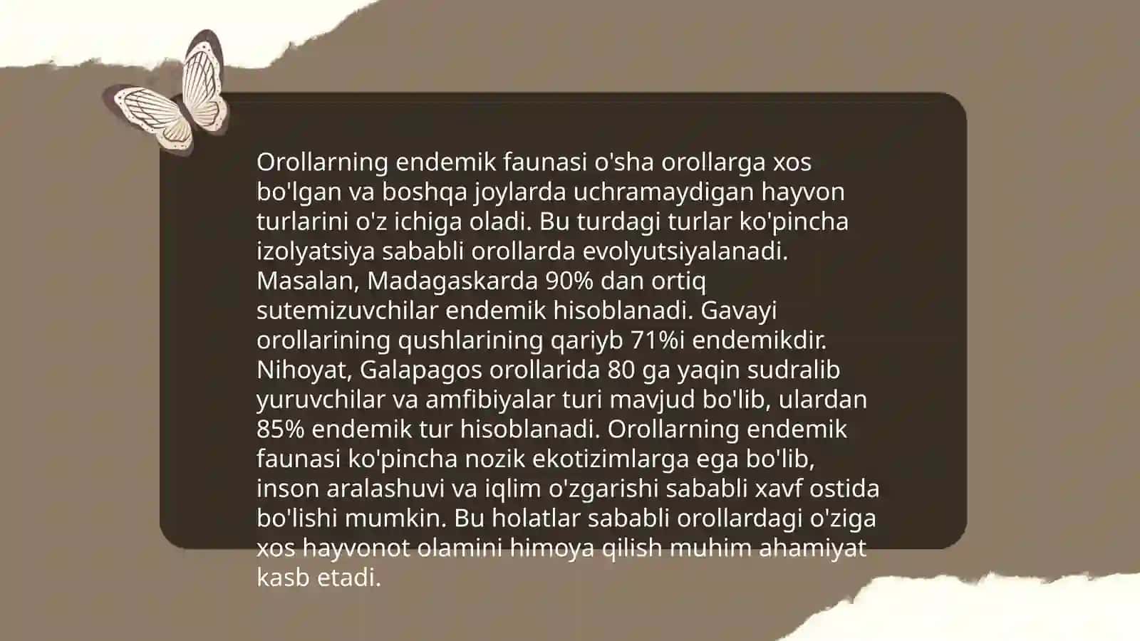 Orollar faunasi 4