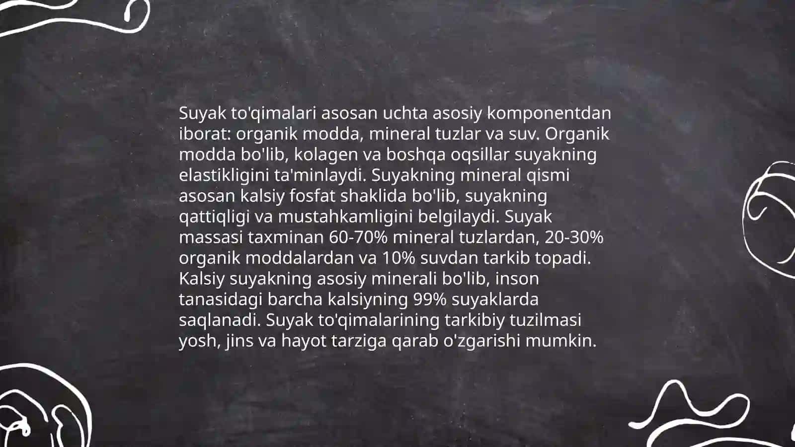 Suyaklarning umumiy tuzilishi 4
