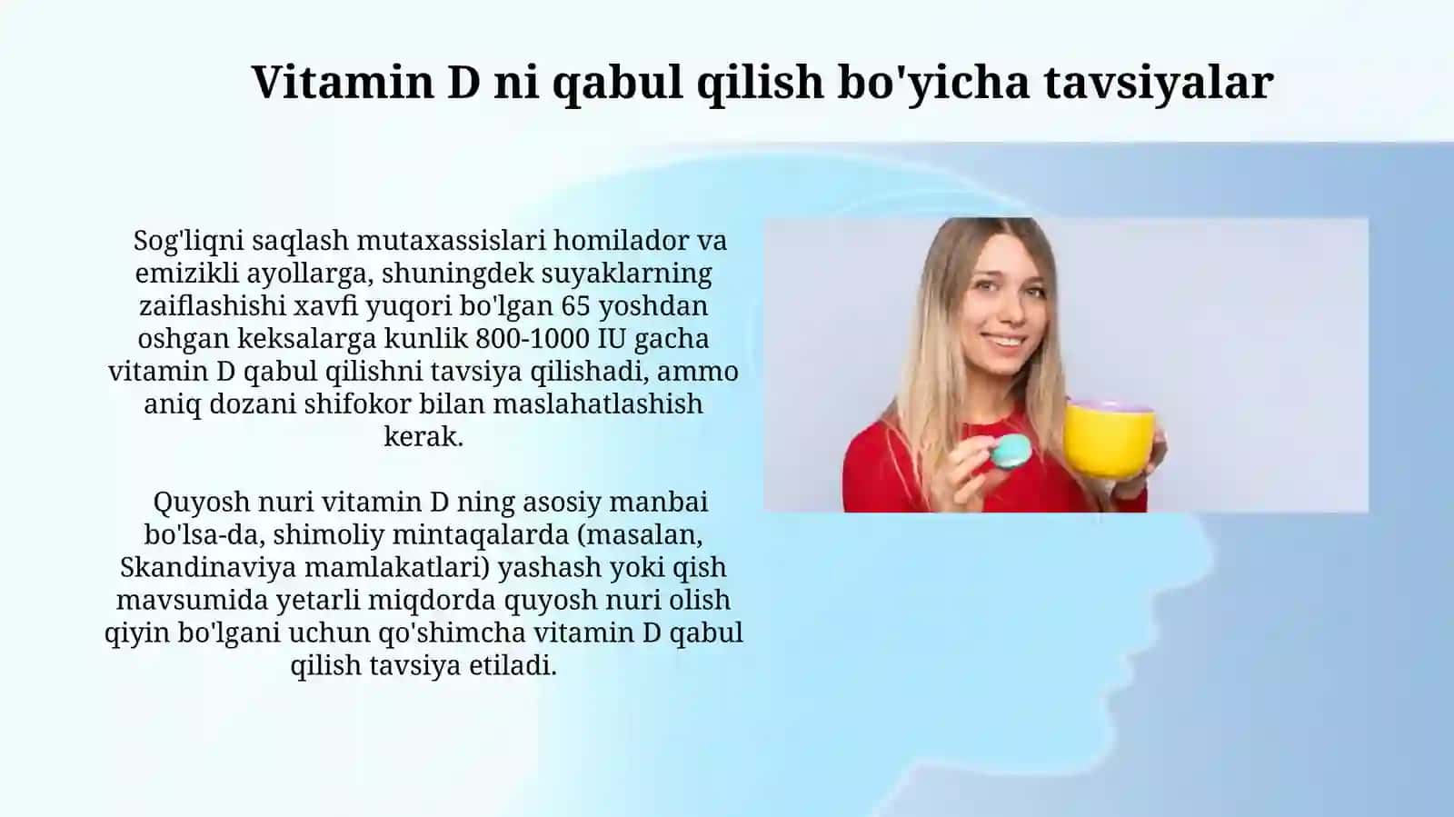 D vitaminining insonlar hayotidagi ahamiyati 4
