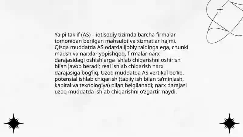Yalpi talab-yalpi taklif modeli 4