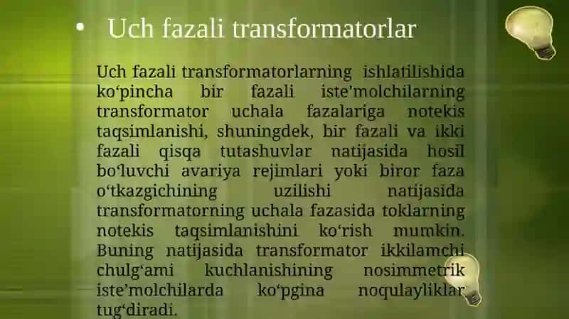 Uch fazali transformatorlar 4