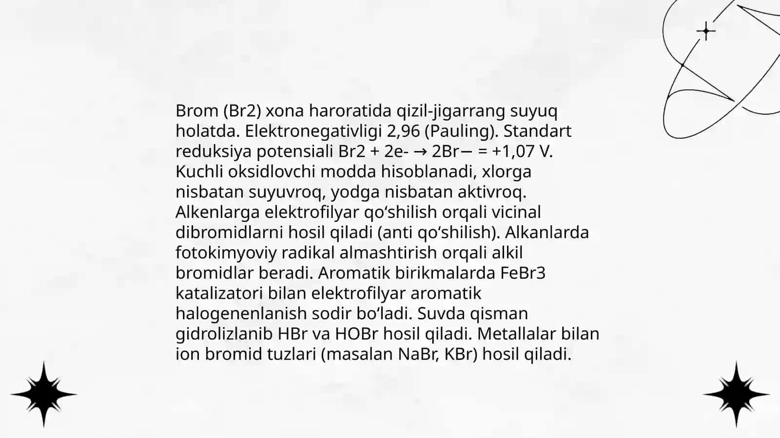 Bromning birikmalari va xossalari 4