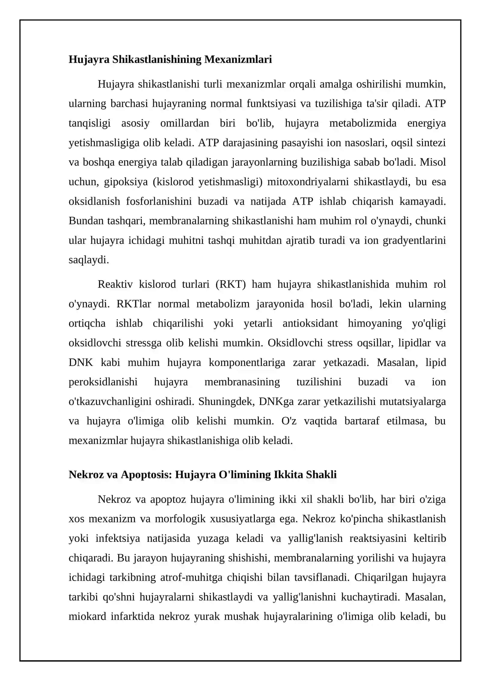 Hujayra patofiziologiyasi 4