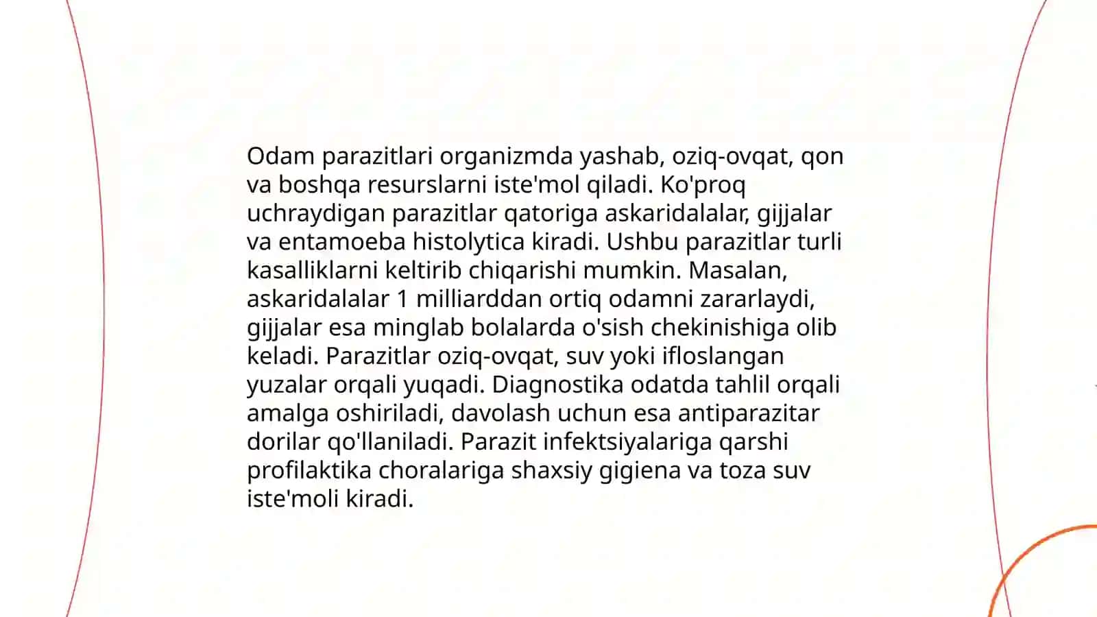 YUMALOQ CHUVALCHANGLAR-ODAM PARAZITLARI 4