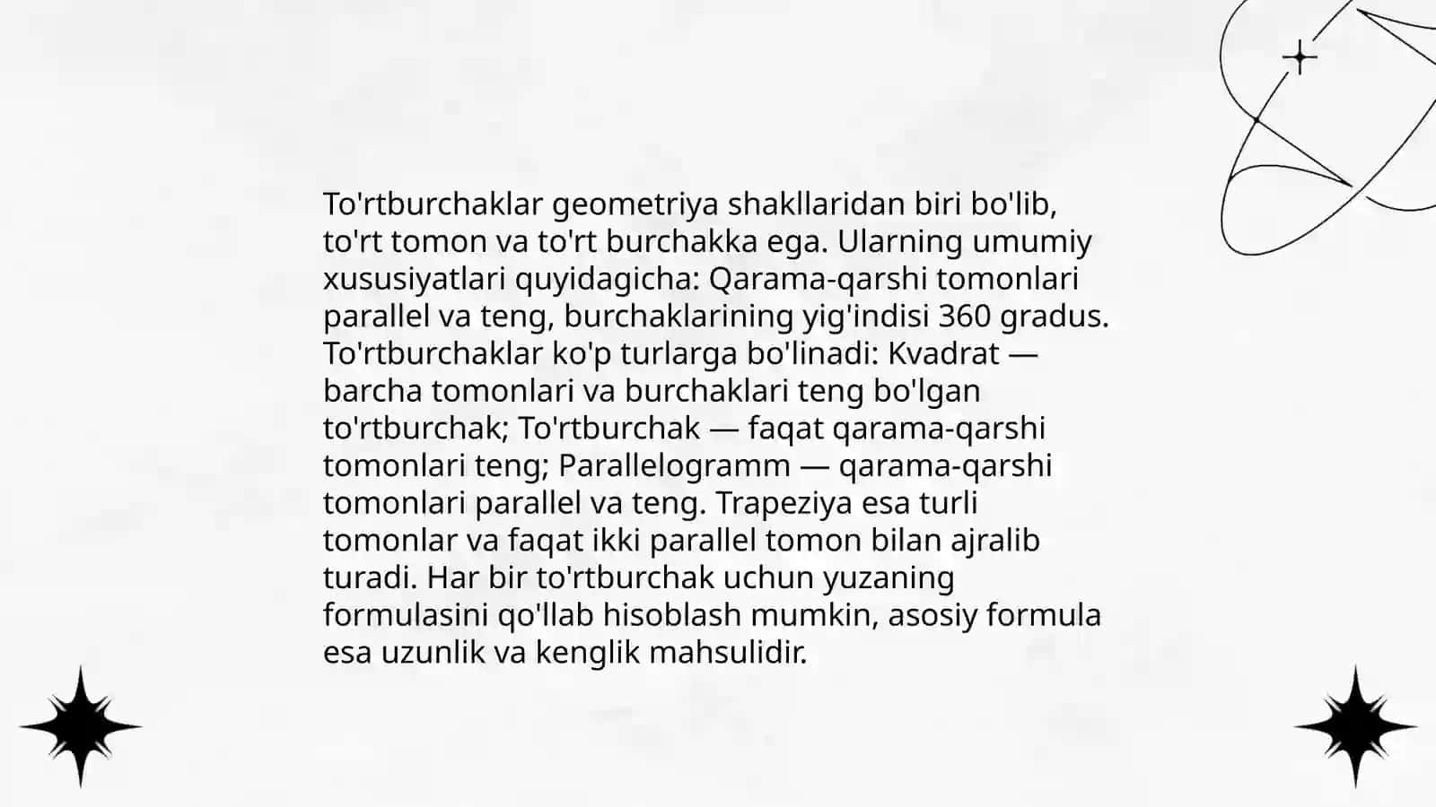 Geometriya kursida ko'pburchaklarni o'qitish metodikasi 4