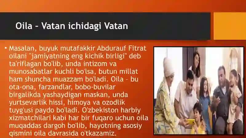 Oila Vatan ichra Vatan, Inson huquqlari jamiyat poydevori 4