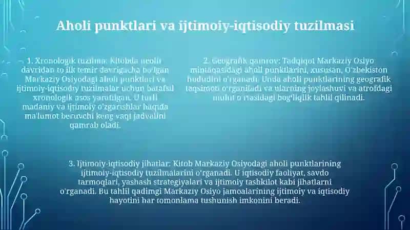 O'Rta Osiyoning Enolit. Bronza Va Ilk Temir Davri Manzilgohlari Tarixiy Geografiyasi 4