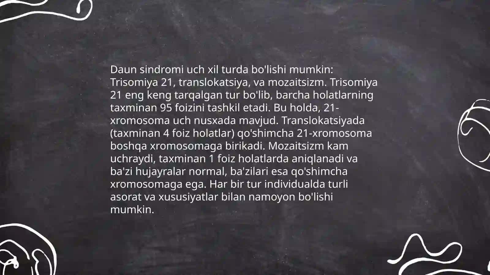 Daun sindromi 4