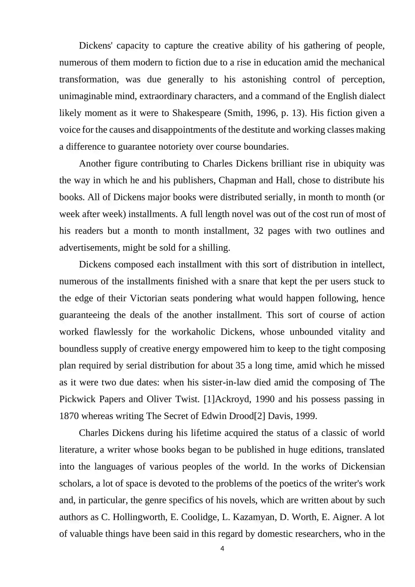 Course Work: Linguistic and Semantic Peculiarities of Charles Dickens' Creative Works 4