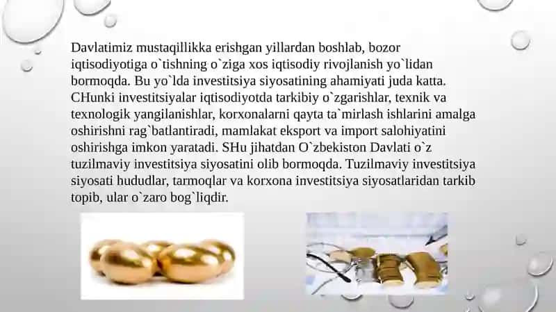 Xorijiy investitsiyasi 4