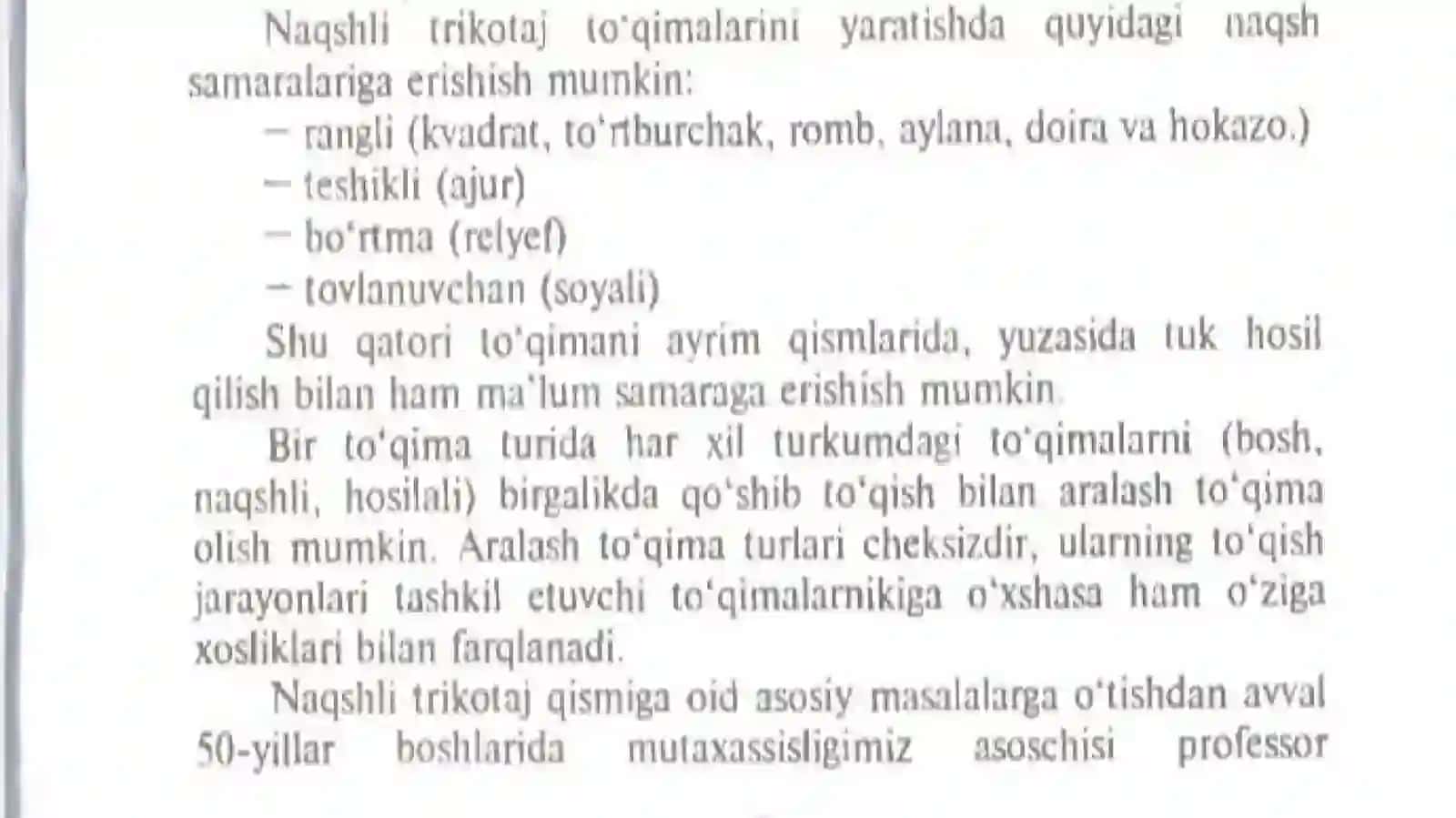 Naqshli va donali trikotaj 4