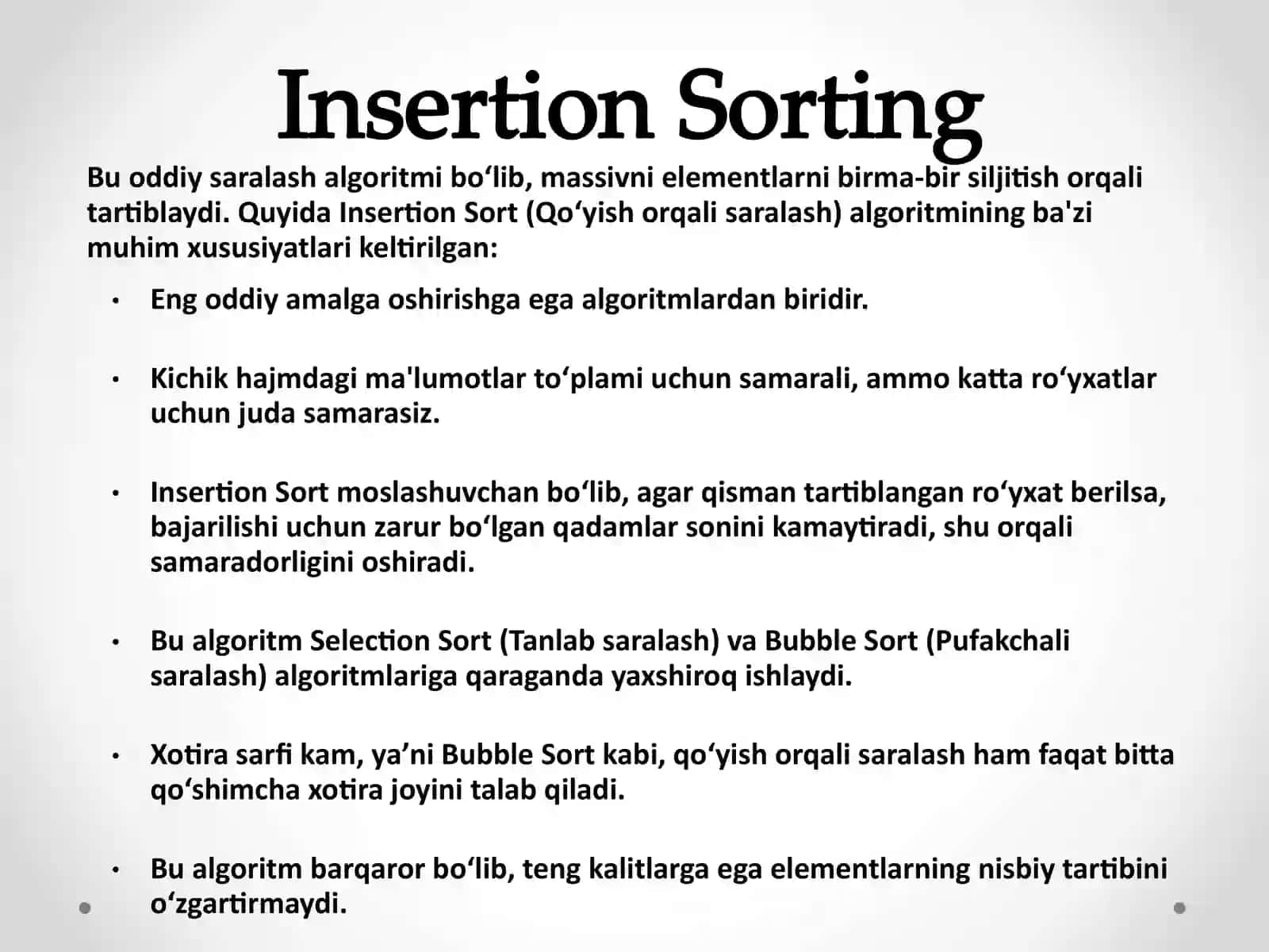 Insertion Sort 4