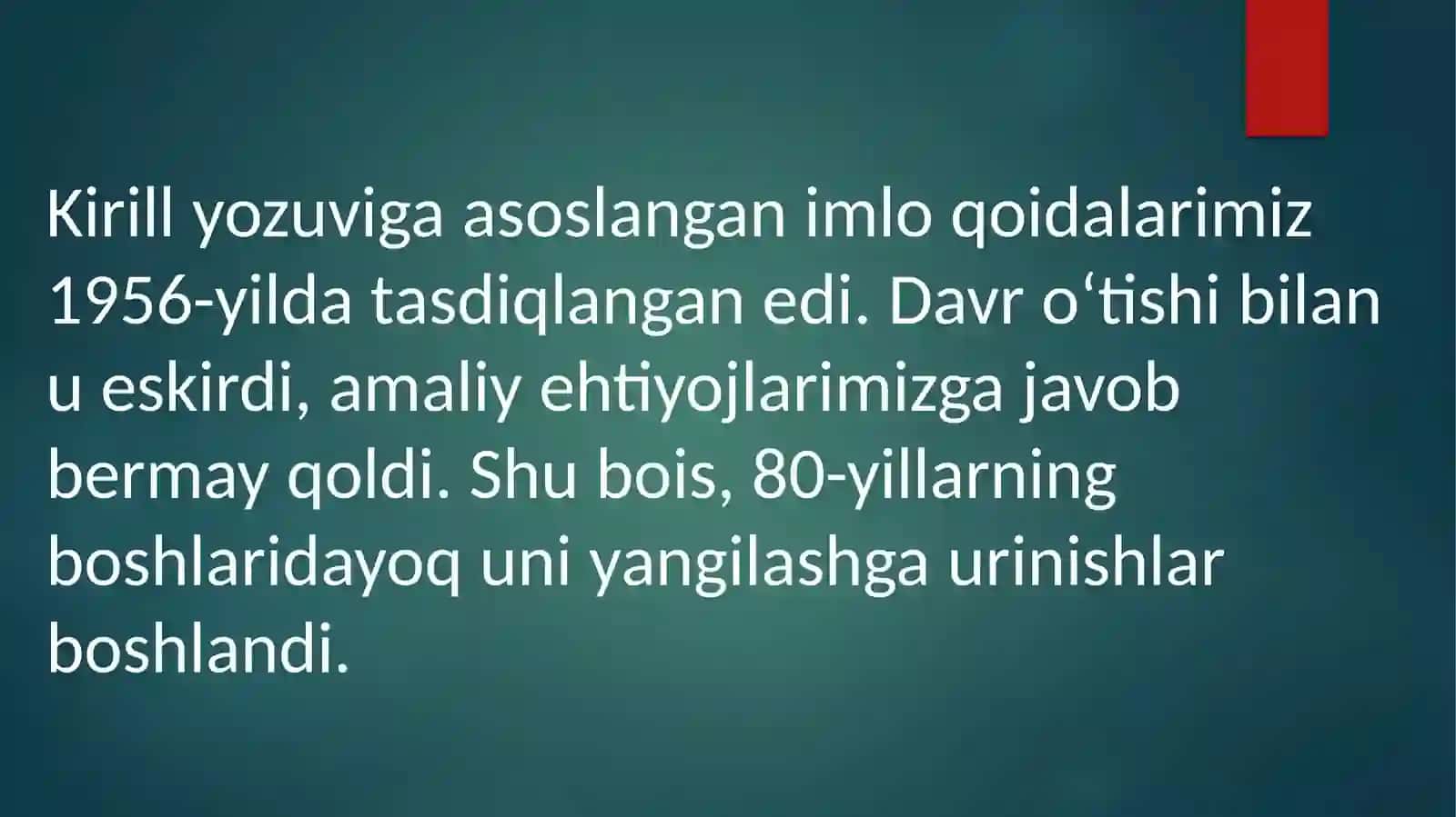 O'zbek tilining yangi imlo qoidalari 4