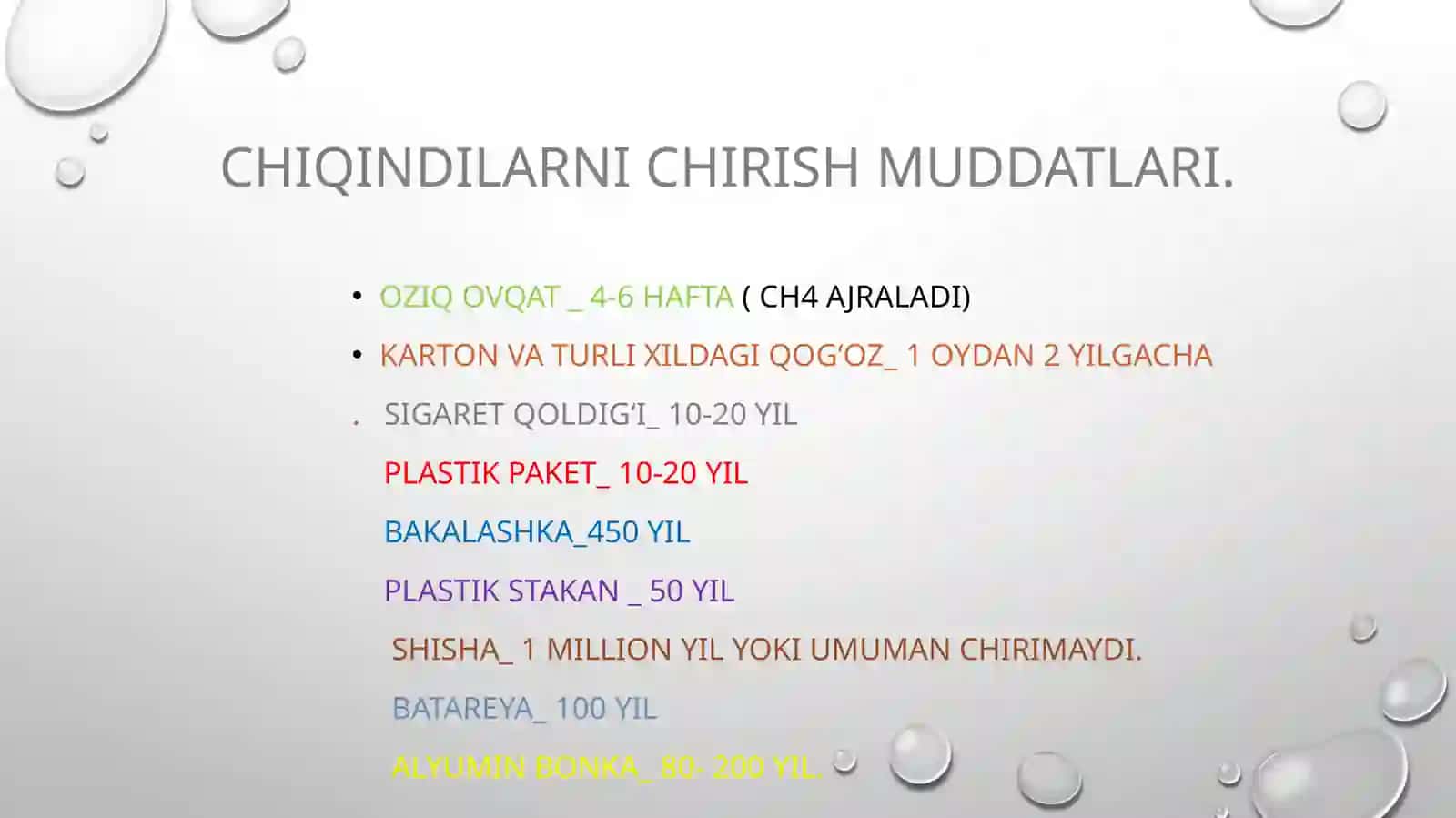 Chiqindilar muammosi.( plastik ) 4