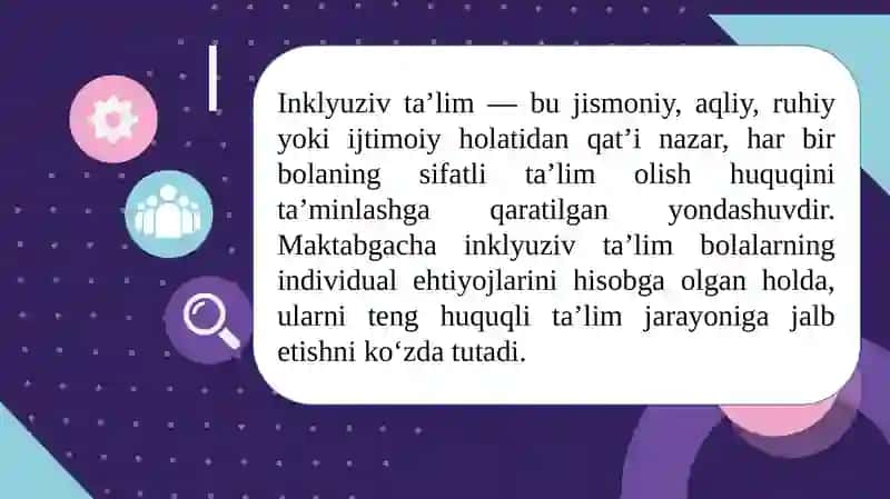 Maktabgacha inklyuziv ta’limning asosiy kategoriyalari 4