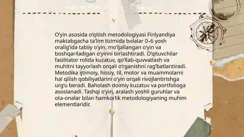Finlandiya maktabgacha ta'lim tizimi 4
