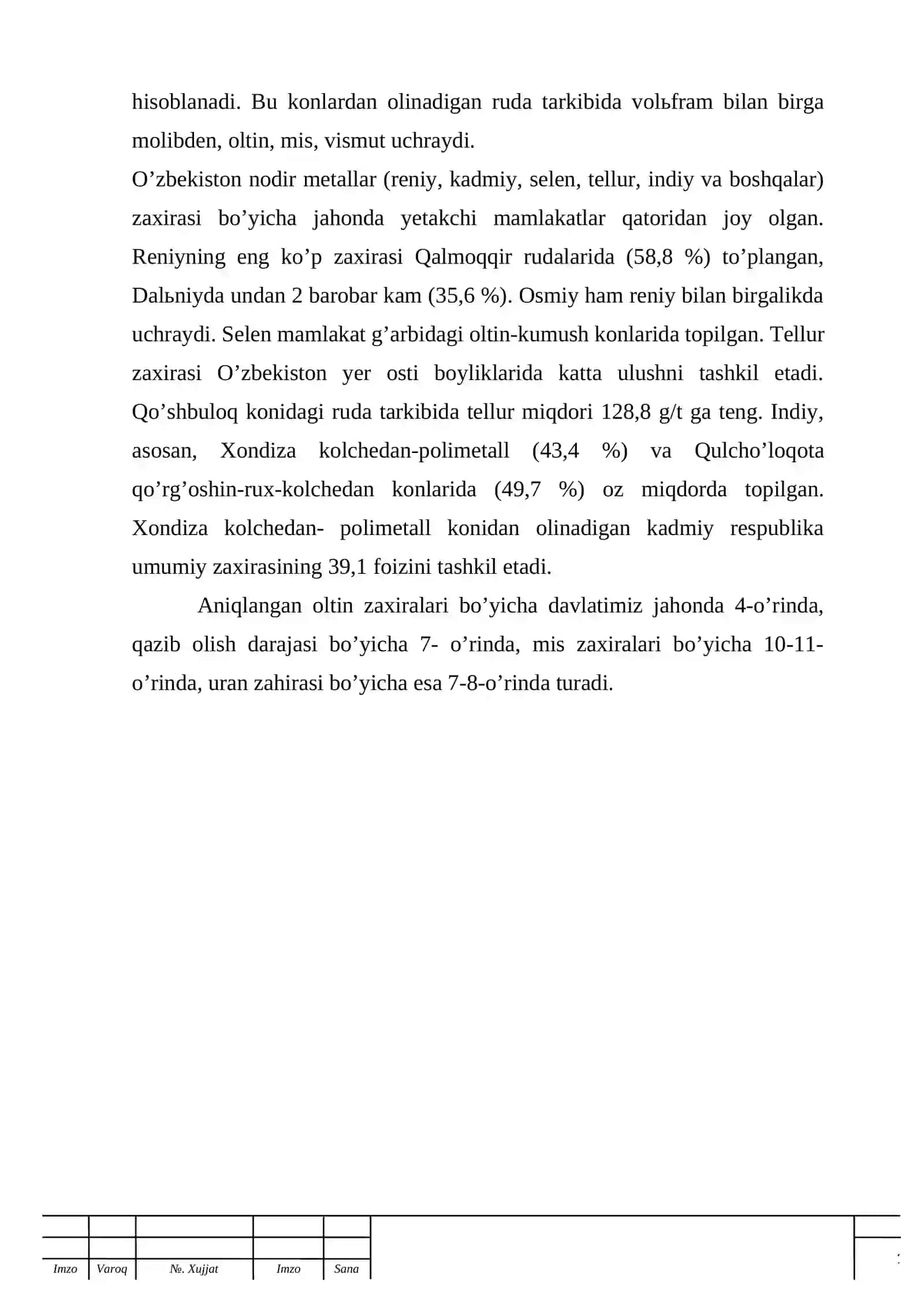 Molibden rudasini boyitish nazariyasi 4