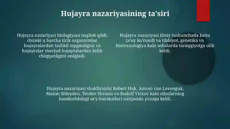 Hujayra nazariyasini yaratilishi 4