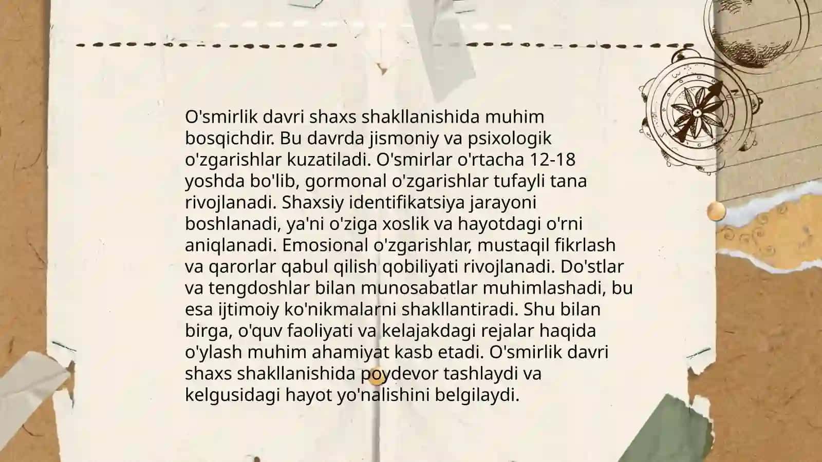 Bolalik davri va uning o'ziga xos xususiyatlari 4