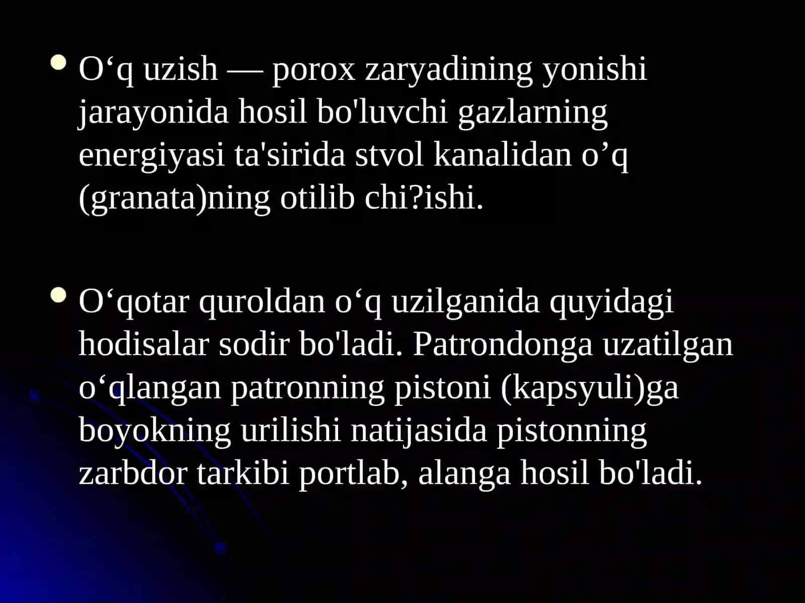 №10 Otish qoidalari asoslari 4