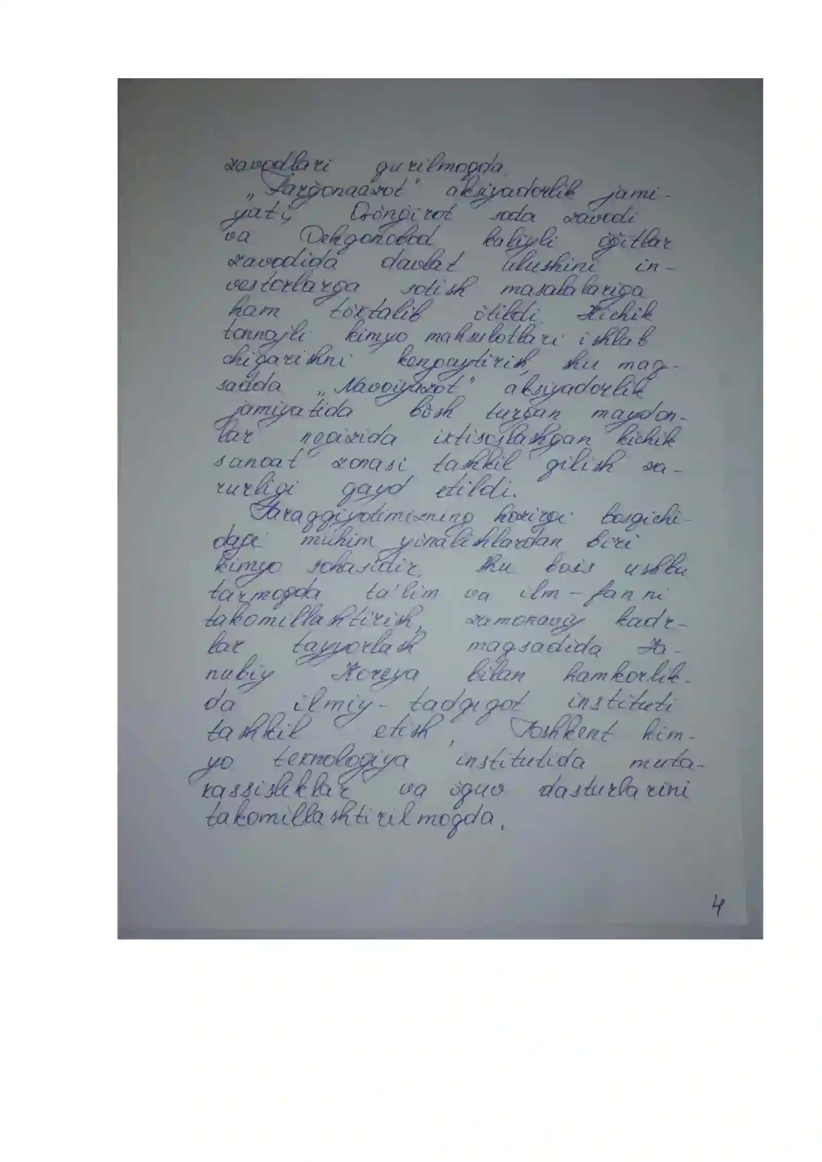 Unumdorligi G=3,7 kg/sek bo'lgan NN4NO3 eritmasi uchun quritish qurilmasi 4
