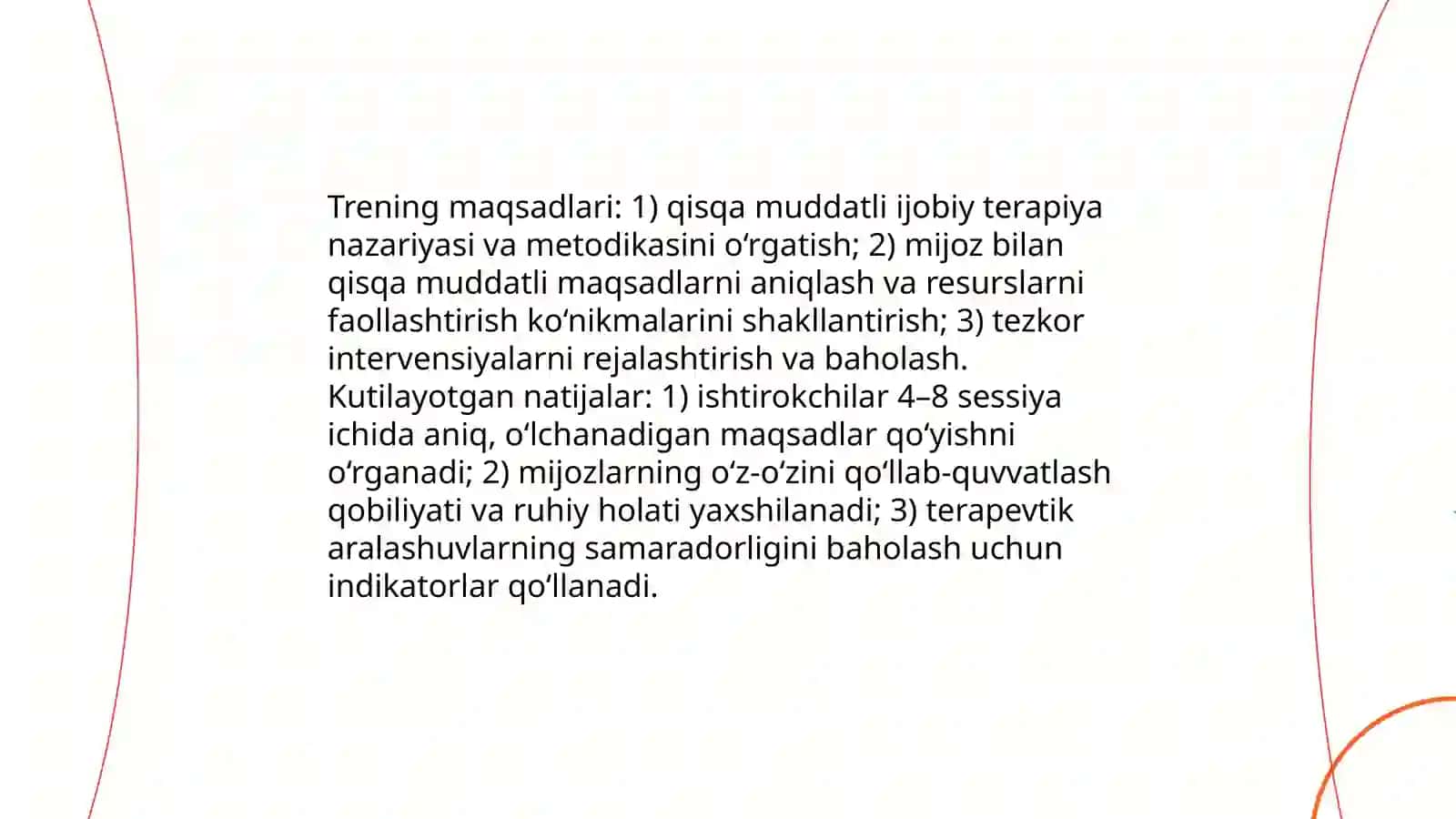 Qisqa muddatli ijobiy terapiya 4