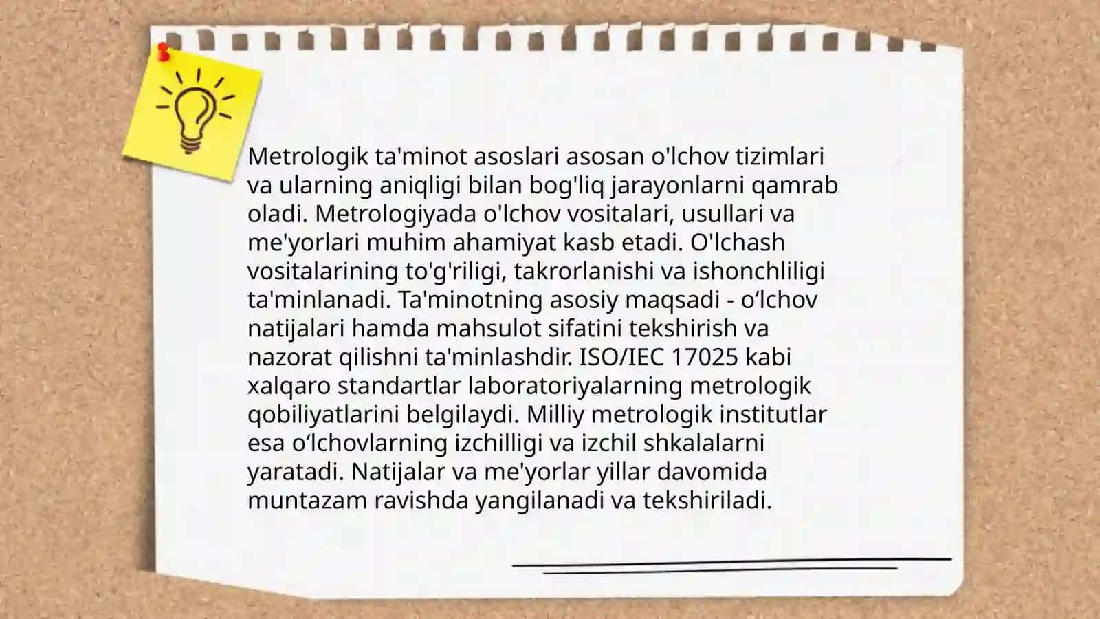 Mahsulotlar sinovining metrologik ta'minoti 4