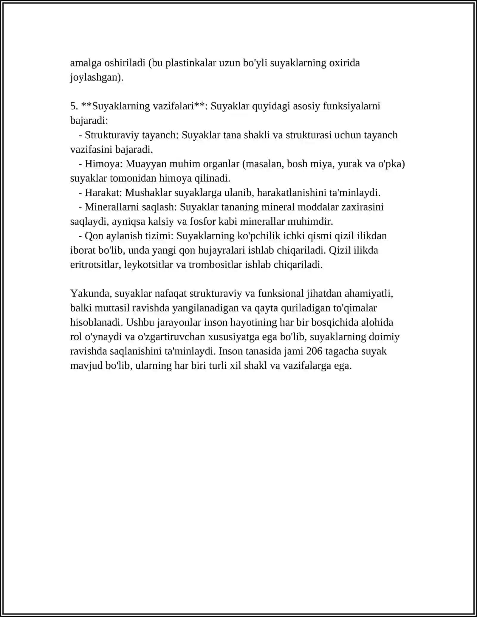 SUYAK HAQIDA MAʼLUMOT 4