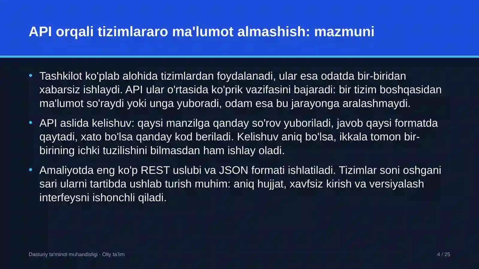 baliqchilik xo'jaliklarida api orqali tizimlararo ma'lumot almashish 2218 4