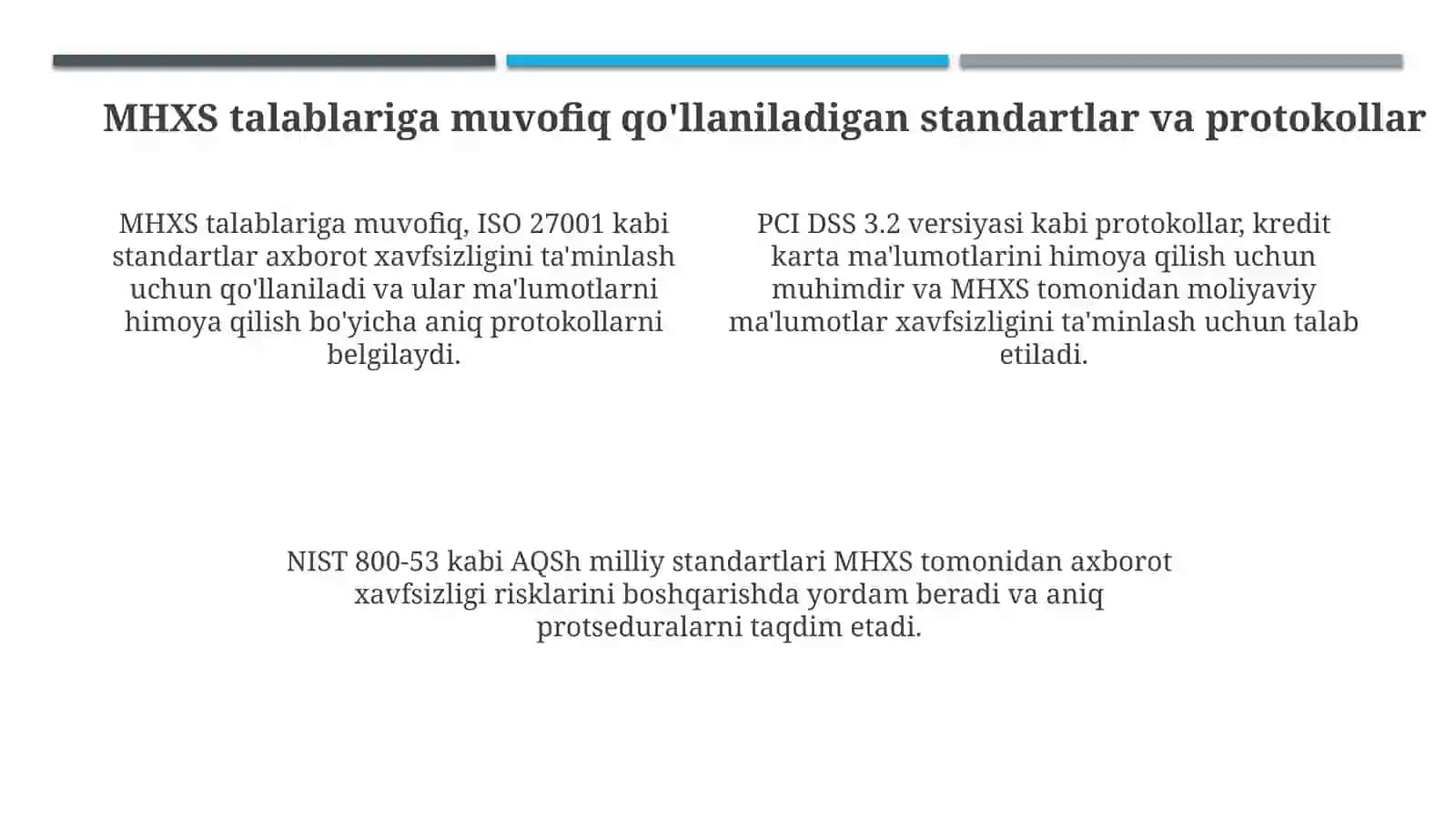 MHXS Talablari Bo‘yicha Tugallanayotgan Faoliyatda Aks Ettiriladigan Axborotlar Tarkibi 4