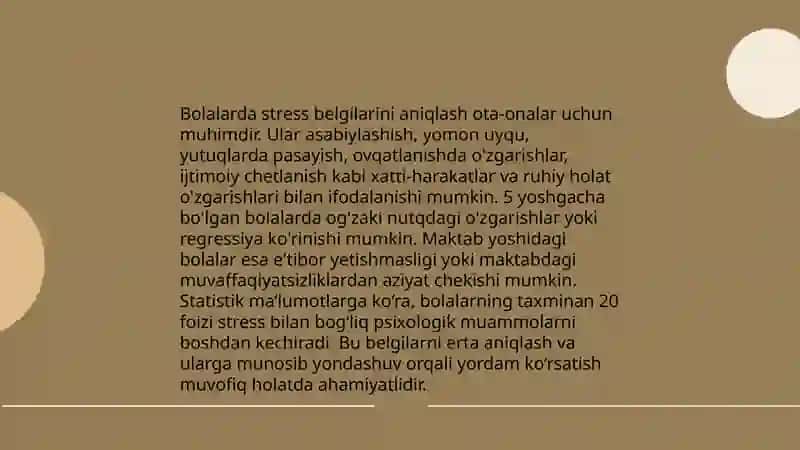 Bolalarda emotsional stresslarni oldini olish 4