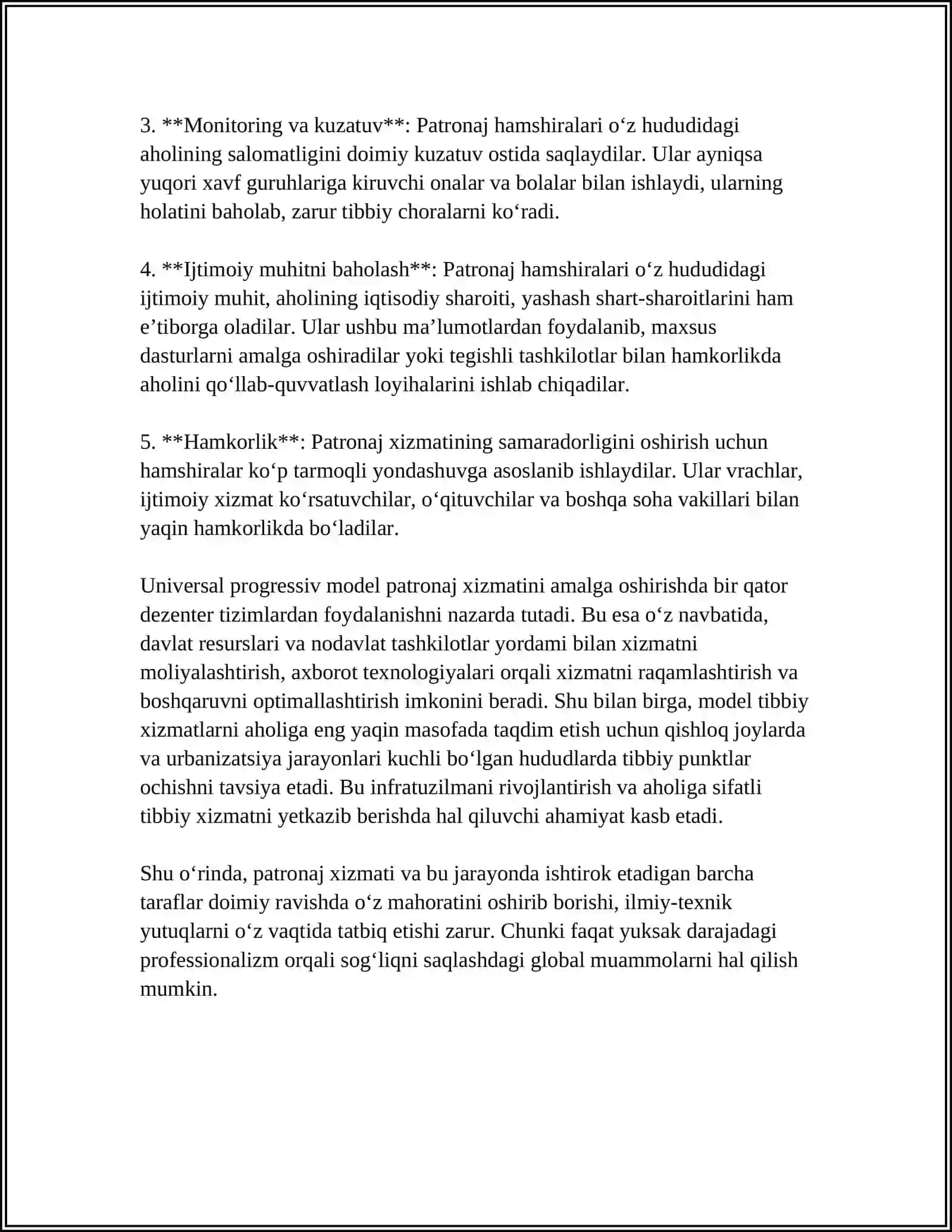 PATRONAJ XIZMATINING UNIVERSAL PROGRESSIV MODELI 4