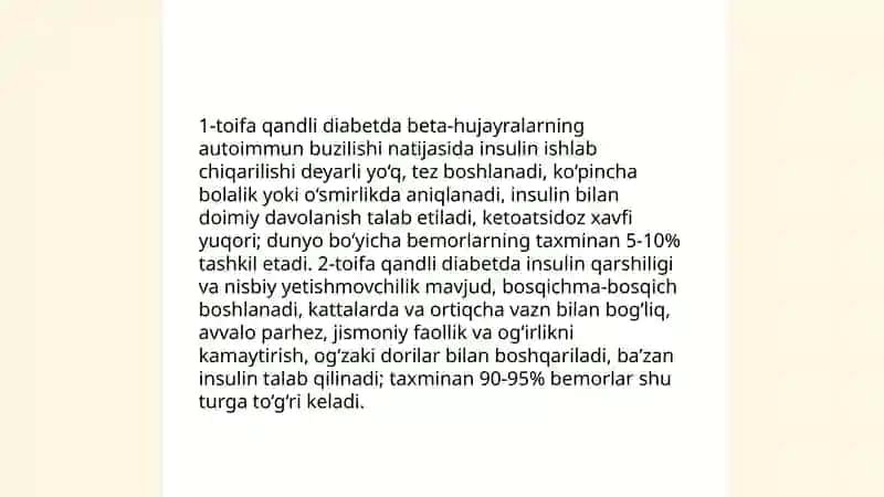 Qandli diabet 4