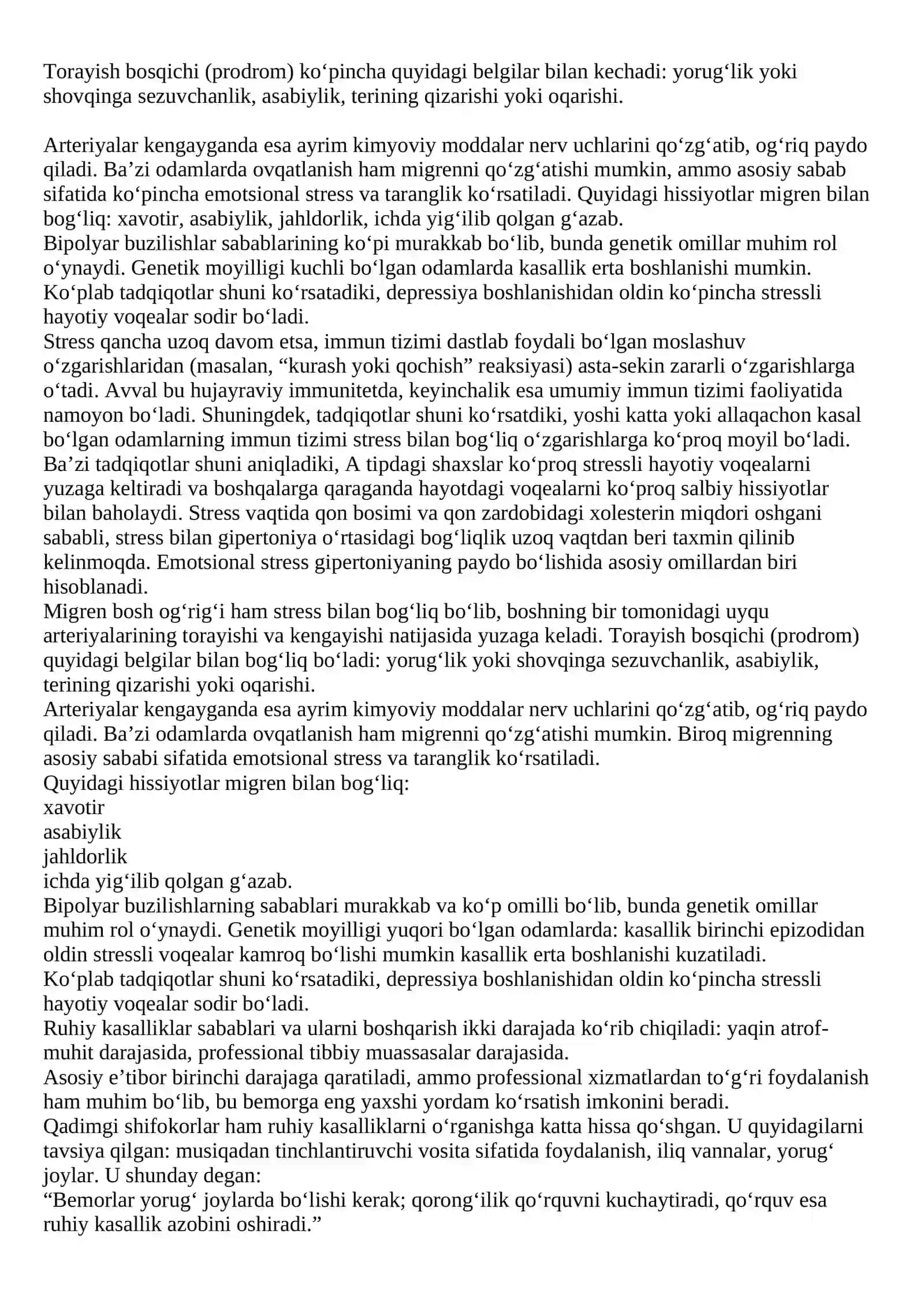 Stress kasallikning yashirin omili sifatida 4