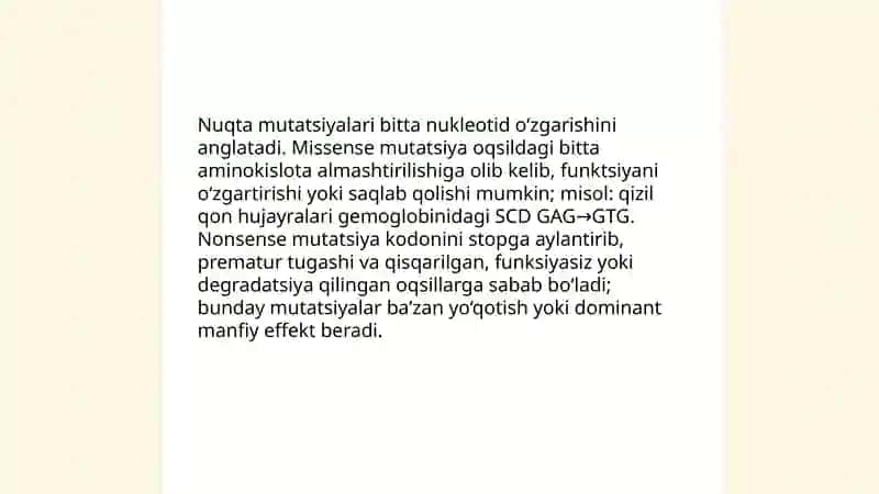 Genetik buzilishlar 4