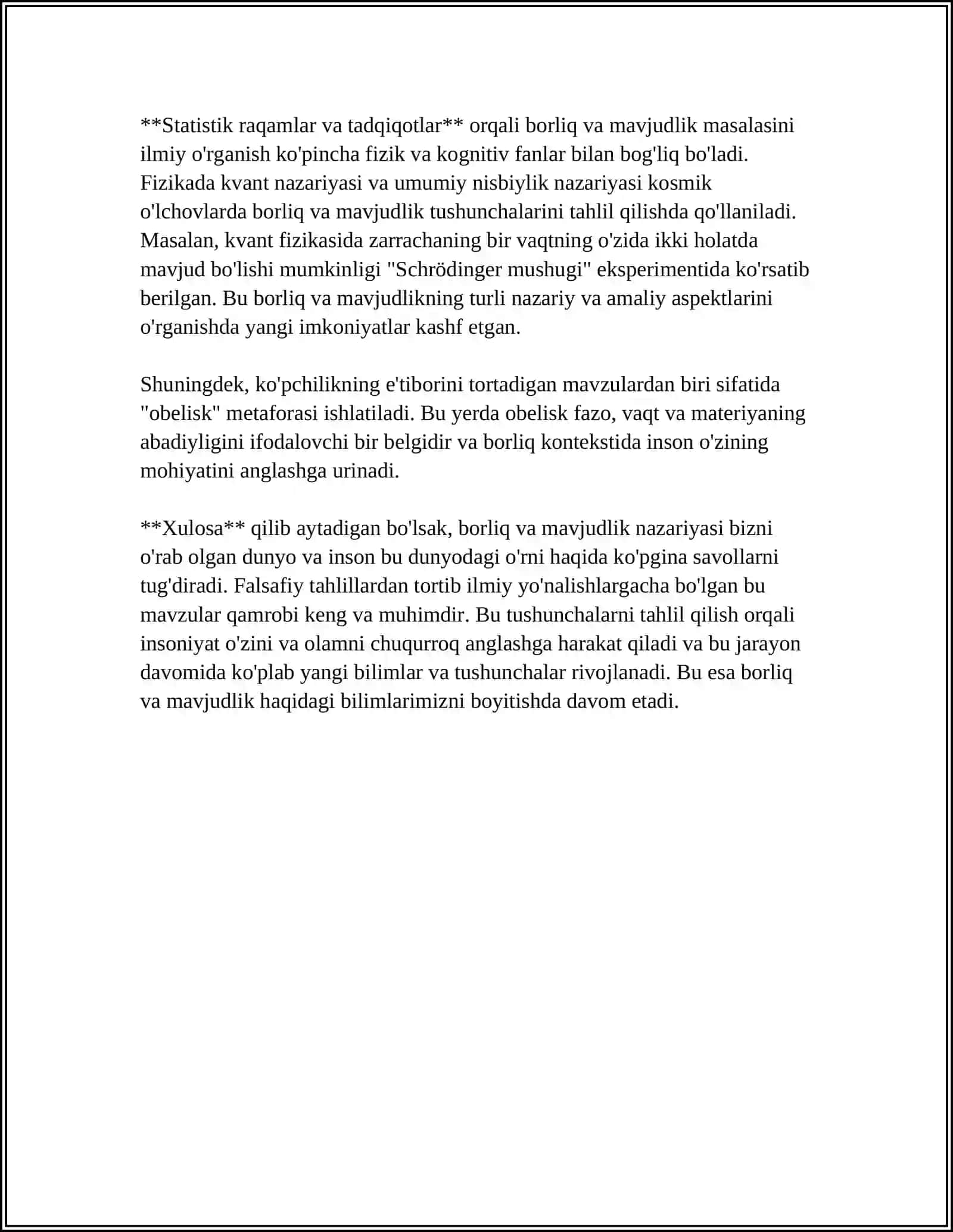BORLIQ FALSAFASI 4