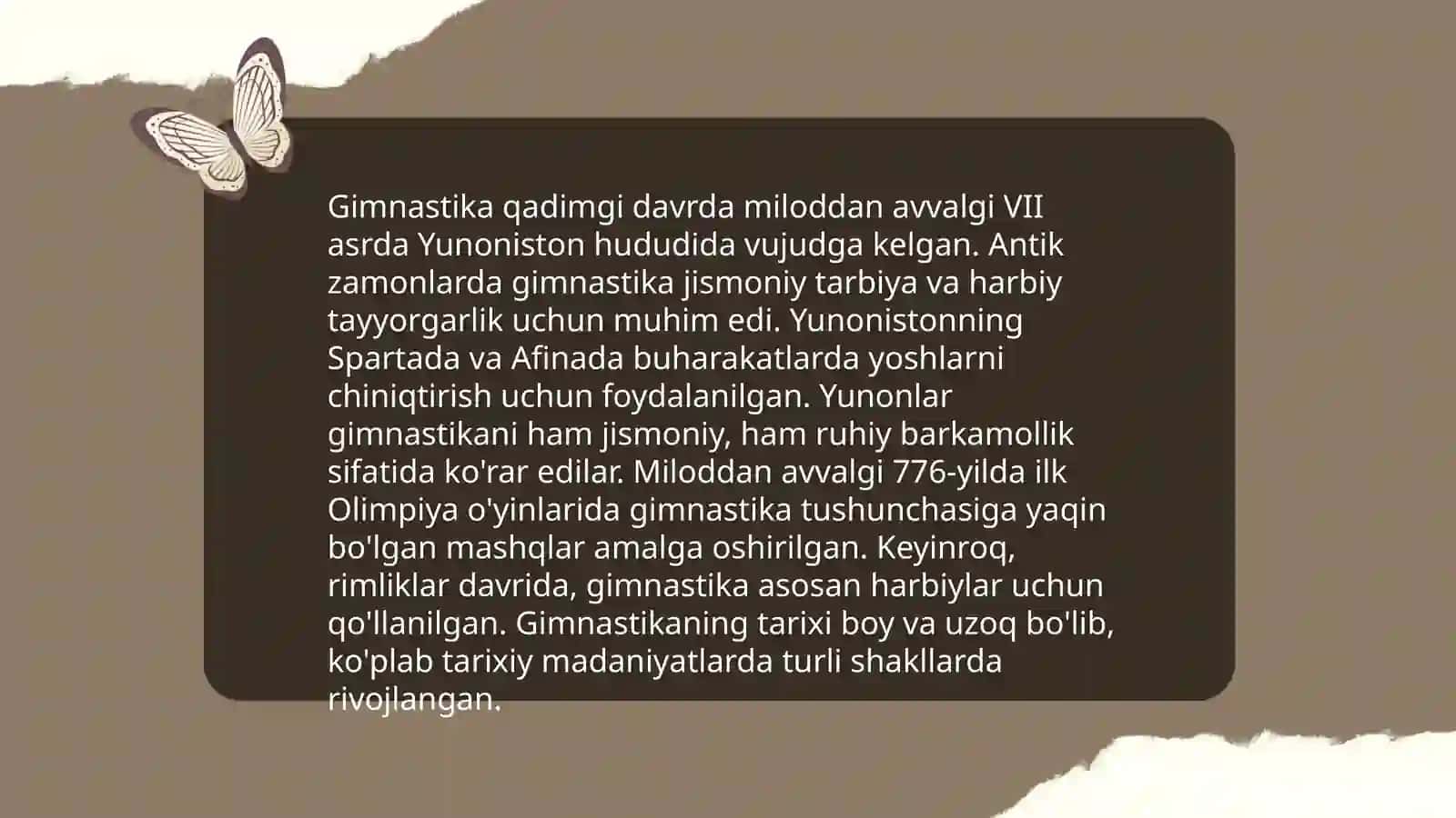 Badiiy gimnastika tarixi 4