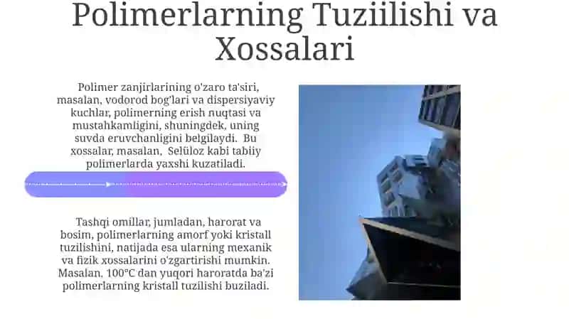 Zamonaviy Polimer Kimyosi Asoslari 4