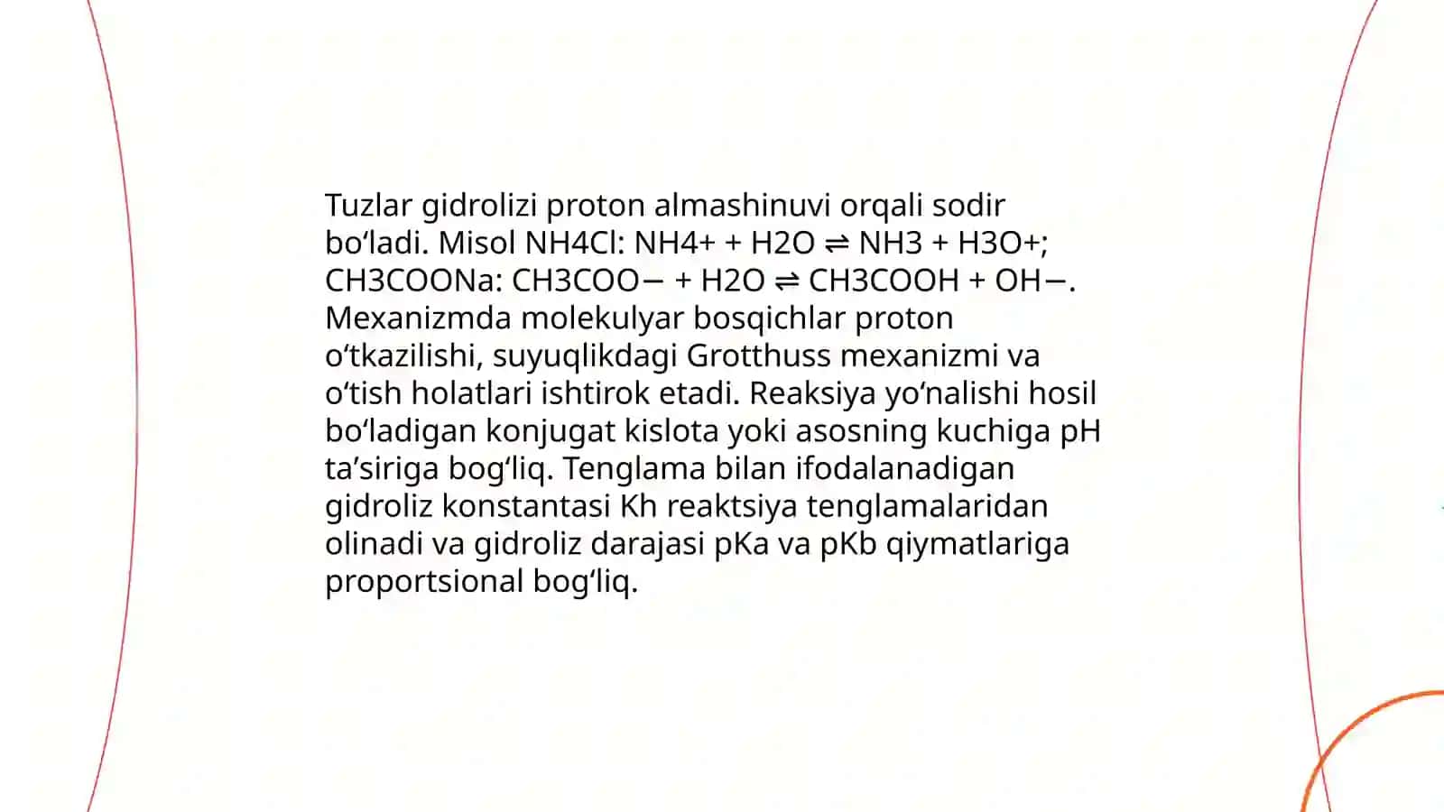 Tuzlar gidrolizi va uning mexanizmi 4