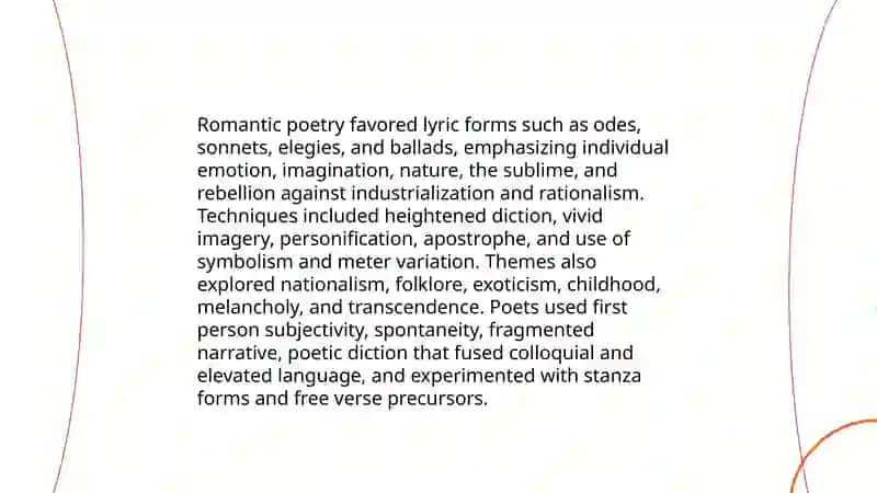 World Literature romanticism period 4
