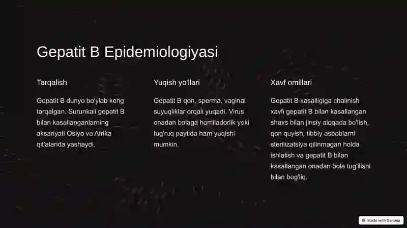Virusli Gepatitlar Epidemiologiyasi va Profilaktikasi 4