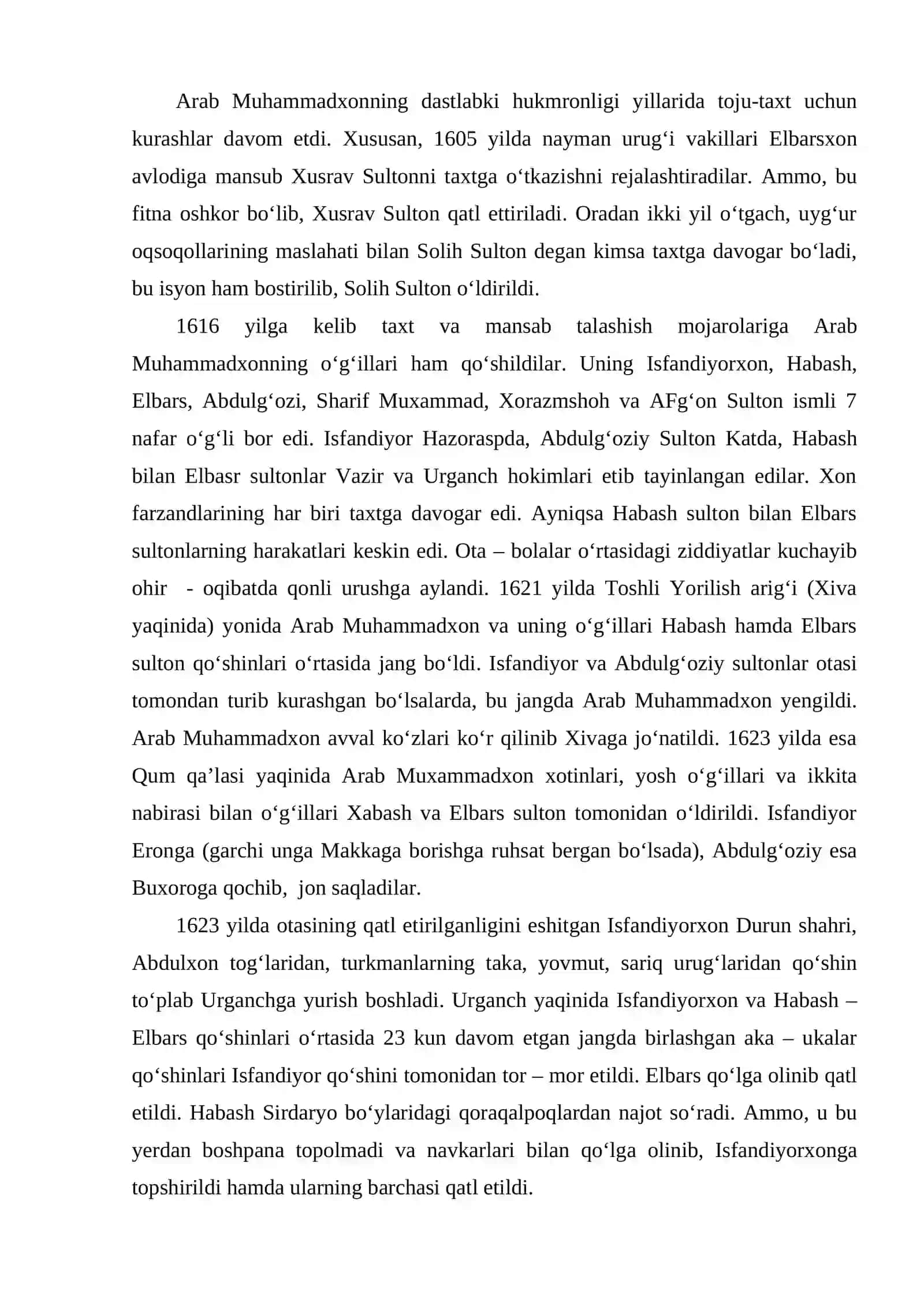 Xiva xonligi tarixiy manbalar 4