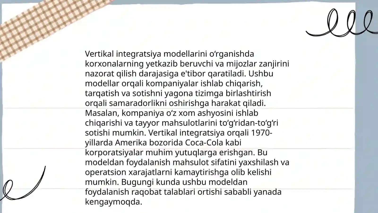 Qo‘shma tarmoqlar va integratsiya 4