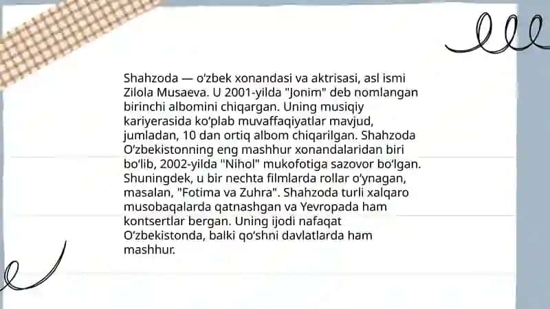 O'zbekistondagi mashxur artistlar 4