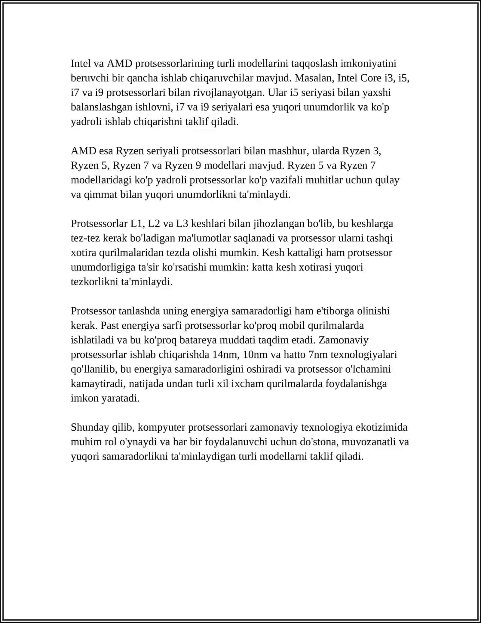Kompyuter protsessori 4