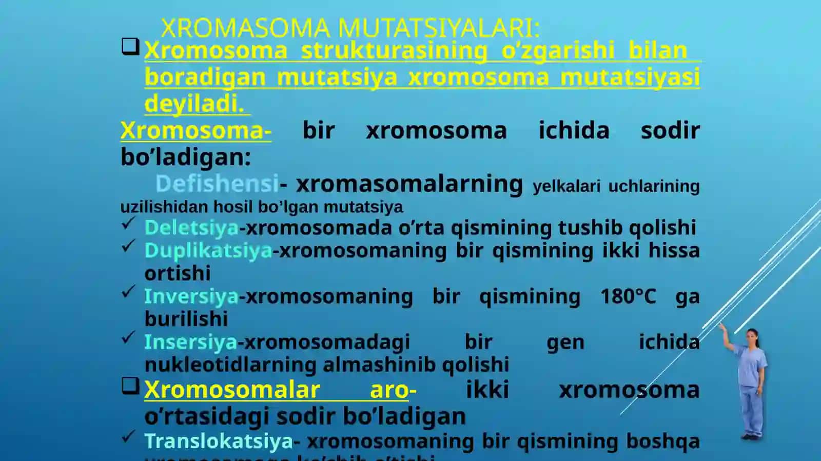 XROMOSOMA MUTATSIYALARI 4