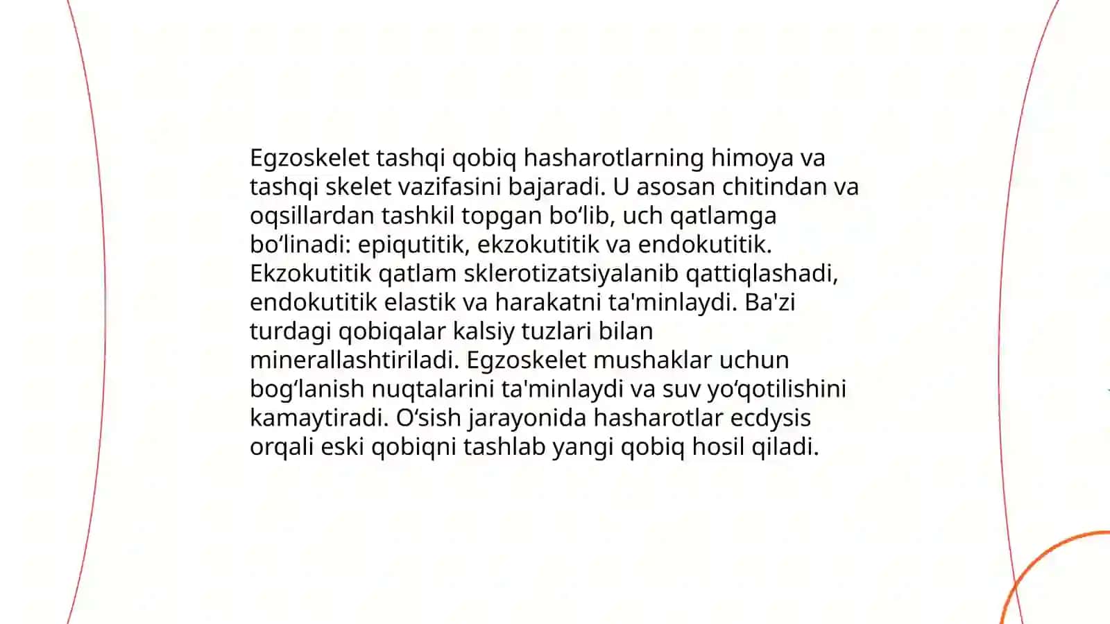 Hashorotlarni tashqi tuzilishi 4
