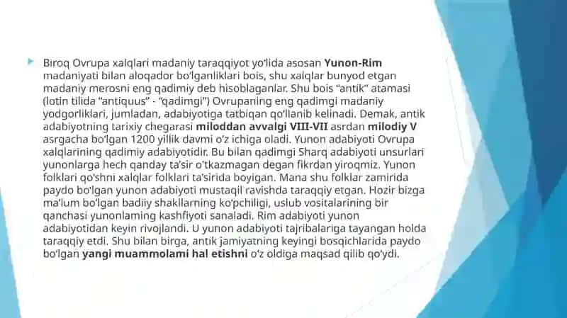 ANTİK DAVR YUNON ADABIYOTI 4